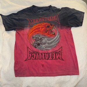 Metallica Black and Red Short Sleeve Tee